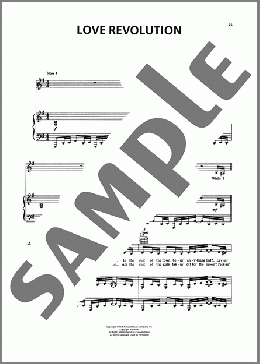 Love Revolution (from I Love My Wife)(Cy Coleman) 楽譜 ピアノ & ボーカル & ギター ダウンロード