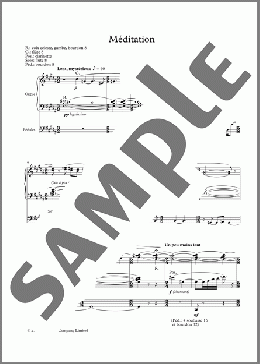 Meditation(Owain Park)のその他楽譜のサンプル画像