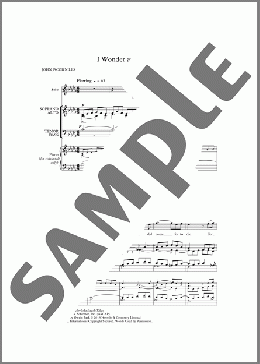 I Wonder as I Wander(Owain Park) 楽譜 合唱（その他） ダウンロード
