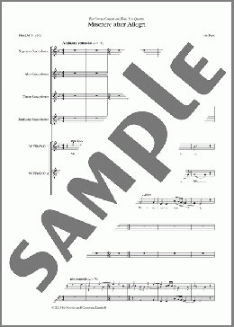 Miserere after Allegri (Score)(Owain Park) 楽譜 合唱（その他） ダウンロード