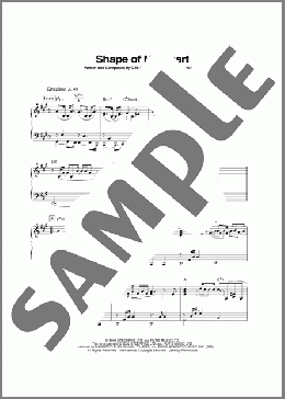 Shape Of My Heart(Sting) 楽譜 ピアノ（ソロ） ダウンロード