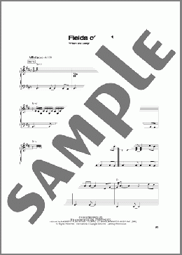 Fields Of Gold(Sting) 楽譜 ピアノ（ソロ） ダウンロード