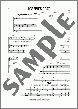 Joseph's Coat (from Joseph And The Amazing Technicolor Dreamcoat)(Tim Rice/Andrew Lloyd Webber) 楽譜 ピアノ & ボーカル ダウンロード