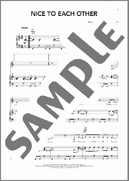 Nice To Each Other(Olivia Dean) 楽譜 ピアノ & ボーカル & ギター ダウンロード