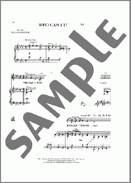 Who Can I Turn To?(Alec Wilder) 楽譜 ピアノ & ボーカル & ギター ダウンロード