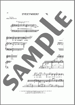 Everywhere I Look(Alec Wilder) 楽譜 ピアノ & ボーカル & ギター ダウンロード