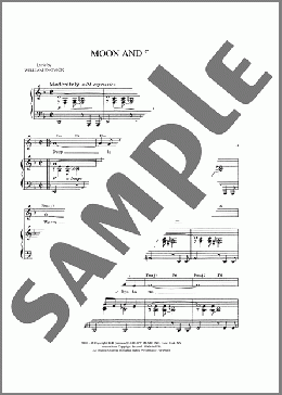 Moon And Sand(Alec Wilder) 楽譜 ピアノ & ボーカル & ギター ダウンロード
