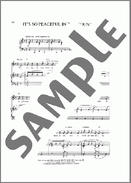 It's So Peaceful In The Country(Bill Charlap) 楽譜 ピアノ & ボーカル & ギター ダウンロード