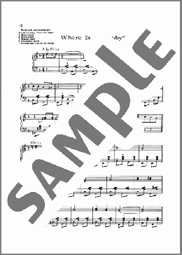 Where Is My Baby?(Lawrence Welk) 楽譜 ピアノ（ソロ） ダウンロード