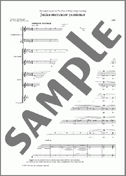 Judas Mercator Pessimus(Owain Park) 楽譜 合唱（その他） ダウンロード