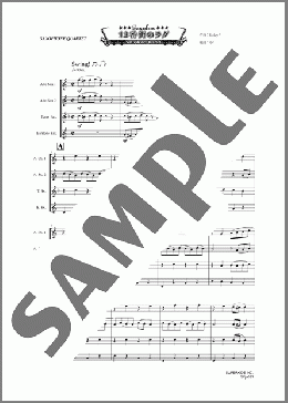 12番街のラグ(サックス四重奏)(サキソフォックスシリーズ) 楽譜 アンサンブル(フルスコア+全パート) 初~中級 ダウンロード