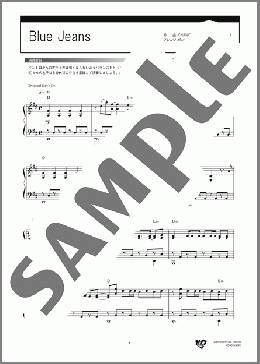 Blue Jeans(HANA) 楽譜 ピアノ（ソロ） 上級 ダウンロード 定額サブスク
