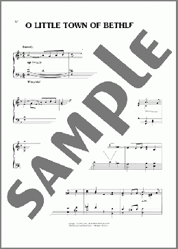 O Little Town Of Bethlehem(Lewis H. Redner/Phillips Brooks) 楽譜 ピアノ（ソロ） ダウンロード