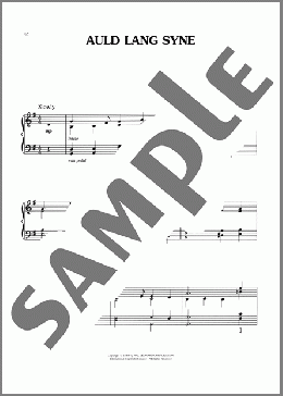 Auld Lang Syne(Robert Burns/Traditional Scottish Melody) 楽譜 ピアノ（ソロ） ダウンロード