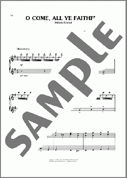 O Come, All Ye Faithful(John Francis Wade/Frederick Oakeley (English)) 楽譜 ピアノ（ソロ） ダウンロード