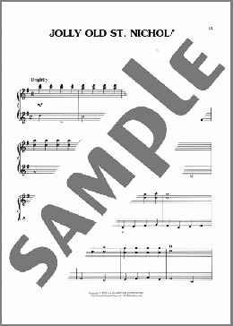 Jolly Old St. Nicholas(19th Century American Carol) 楽譜 ピアノ(ソロ) ダウンロード