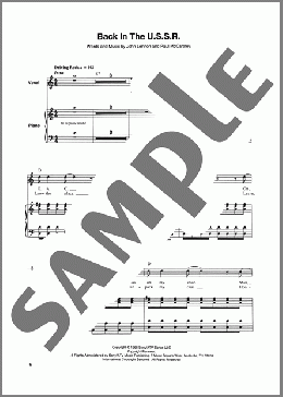 Back In The U.S.S.R.(The Beatles)のその他楽譜のサンプル画像