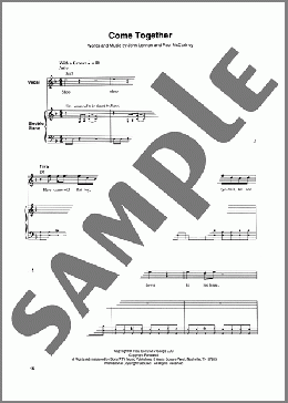 Come Together(The Beatles)のその他楽譜のサンプル画像