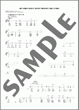 We Three Kings Of Orient Are with What Child Is This?(William C. Dix/16th Century English Melody/John H. Hopkins, Jr./Mark Carlstein (arr.)) 楽譜 その他 ダウンロード