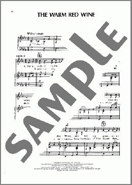 The Warm Red Wine(Ernest Tubb) 楽譜 ピアノ & ボーカル & ギター ダウンロード
