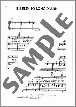 It's Been So Long Darlin'(Ernest Tubb) 楽譜 ピアノ & ボーカル & ギター ダウンロード