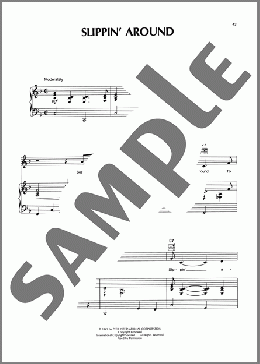 Slipping Around(Ernest Tubb) 楽譜 ピアノ & ボーカル & ギター ダウンロード