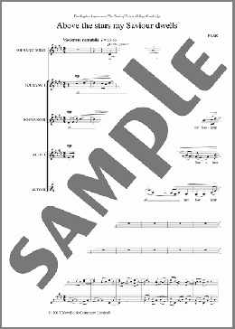Above The Stars My Saviour Dwells(Owain Park) 楽譜 合唱（その他） ダウンロード