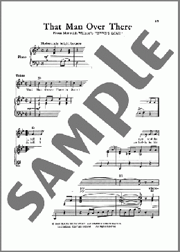 That Man Over There (from Here's Love)(Meredith Willson) 楽譜 ピアノ & ボーカル ダウンロード
