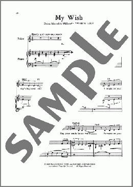 My Wish (from Here's Love)(Meredith Willson) 楽譜 ピアノ & ボーカル ダウンロード