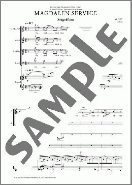 Magdalen Service(Nico Muhly) 楽譜 合唱（その他） ダウンロード