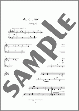 Auld Lang Syne [Peaceful version]（Robert Burns/Traditional Scottish Melody）のピアノソロ楽譜のサンプル画像