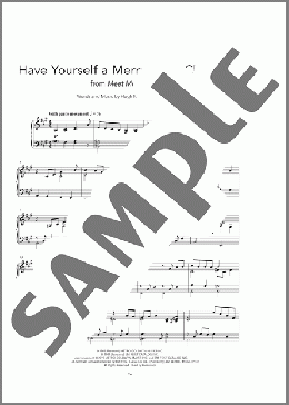Have Yourself A Merry Little Christmas [Peaceful version]（Hugh Martin）のピアノソロ楽譜のサンプル画像