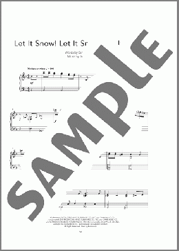 Let It Snow! Let It Snow! Let It Snow! [Peaceful version]（Sammy Cahn）のピアノソロ楽譜のサンプル画像