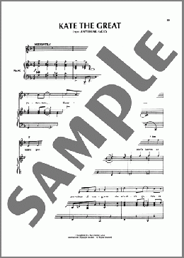 Kate The Great (from Kiss Me, Kate)(Cole Porter)のピアノ & ボーカル & ギター楽譜のサンプル画像