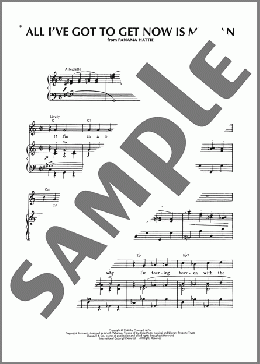 All I've Got To Get Now Is My Man (from Panama Hattie)(Cole Porter)のピアノ & ボーカル & ギター楽譜のサンプル画像