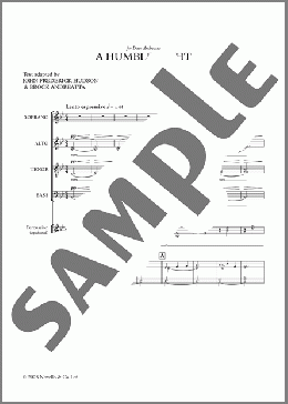 A Humble Light(Paul Mealor/Brock Andreatta/John Frederick Hudson)の合唱その他楽譜のサンプル画像