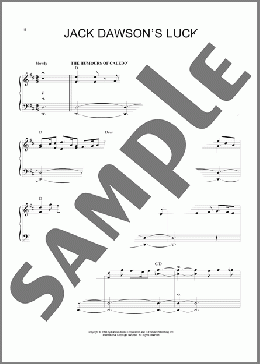 Jack Dawson's Luck (from Titanic)(James Horner)のピアノソロ楽譜のサンプル画像