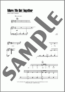 More We Get Together（Raffi Cavoukian）のピアノ & ボーカル & ギター楽譜のサンプル画像