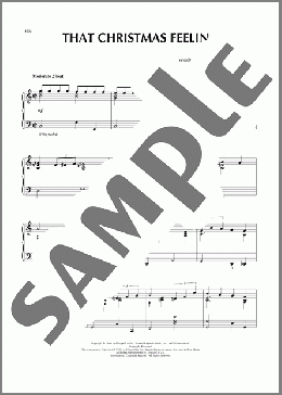 That Christmas Feeling（Bennie Benjamin）のピアノソロ楽譜のサンプル画像