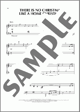There Is No Christmas Like A Home Christmas(Carl Sigman)のピアノソロ楽譜のサンプル画像