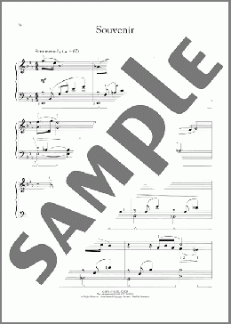 Souvenir (arr. Phillip Keveren)(Billy Joel)のその他楽譜のサンプル画像