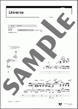 Universe（Official髭男dism）のエレクトーンソロ、5級向け楽譜のサンプル画像