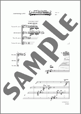 ラ・ジョコンダより「時の踊り」(サックス四重奏)（サキソフォックスシリーズ）のアンサンブルフルスコア＋全パート、初級から中級向け楽譜のサンプル画像