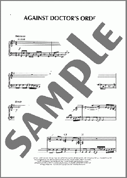 Against Doctor's Orders（Kenny G）のピアノソロ楽譜のサンプル画像