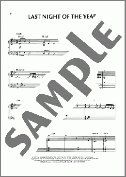 Last Night Of The Year(Kenny G)のピアノソロ楽譜のサンプル画像