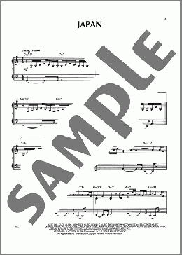 Japan（Kenny G）のピアノソロ楽譜のサンプル画像