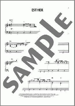 Esther（Kenny G）のピアノソロ楽譜のサンプル画像