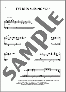 I've Been Missing You（Kenny G）のピアノソロ楽譜のサンプル画像