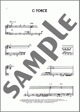 G Force（Kenny G）のピアノソロ楽譜のサンプル画像