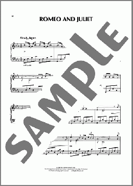 Romeo And Juliet (Love Theme)（Richard Clayderman）のピアノソロ楽譜のサンプル画像